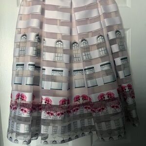 Ted Baker Cherry Blossom Window A-Line Skirt NWT sz 5/ (US 12/14)